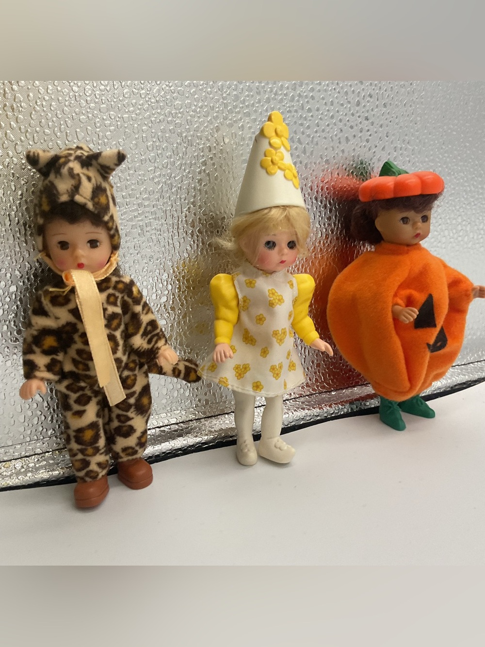 Lot x3 Madame Alexander Halloween Pumpkin Costume McDonald 5” Doll Toy Vtg 2003